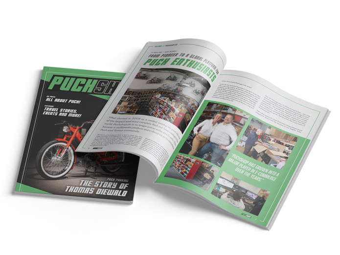 Puchshop Magazine Editie 01 (2025) Engelstalig| Puch verhalen, techniek & community